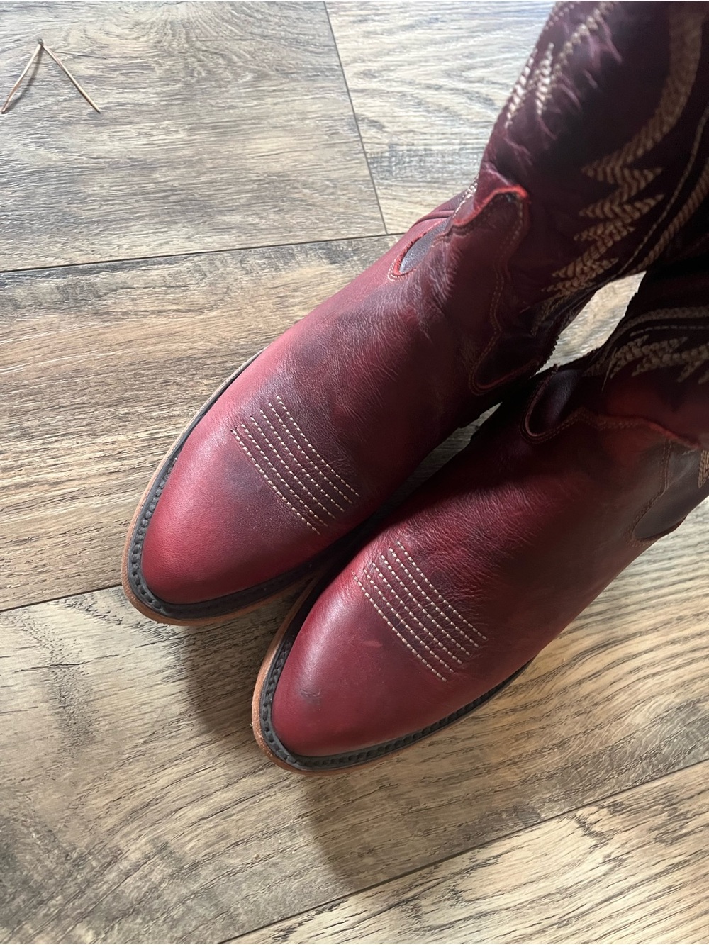 Lane Monica smoldering ruby size 8 cowboy boots! - Picture 5 of 17